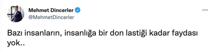Mehmet Dinçerler'in paylaşımı için Hadise'ye gönderme iddiası