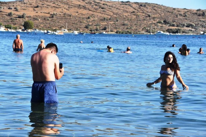 Yerli turistler Bodrum'dan ayrılmaya başladı