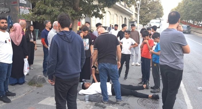 İstanbul'da kaza sonrası hasarlı araçla hatıra fotoğrafı çektirdiler