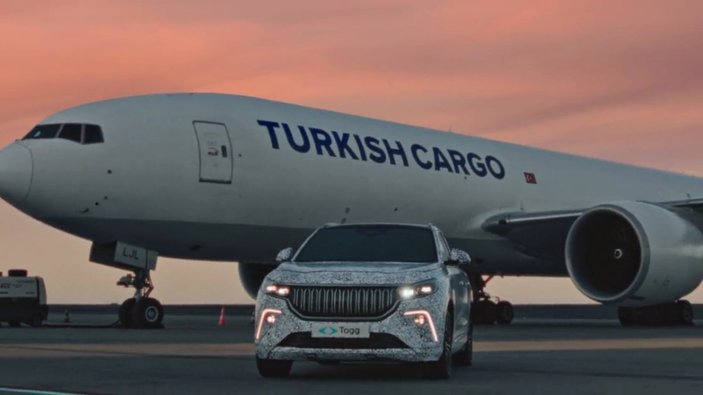 Turkish Cargo, TOGG'u kış testleri için Arjantin'e taşıdı