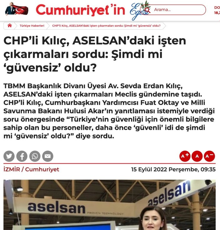 Selçuk Bayraktar ve Haluk Bayraktar’dan CHP’ye ‘ASELSAN’ tepkisi