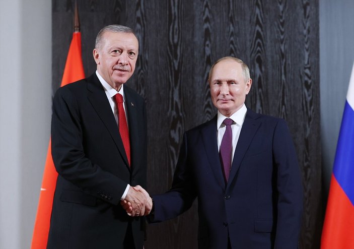 Cumhurbaşkanı Erdoğan ile Putin, Özbekistan'da görüştü
