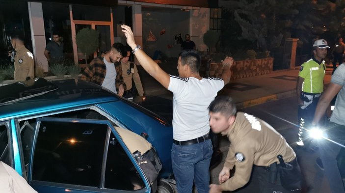 Aksaray'da polisin alkollü sürücü ile imtihanı