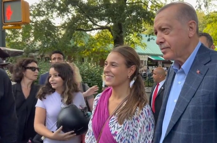 Cumhurbaşkanı Erdoğan New York'ta yürüyüş yaptı
