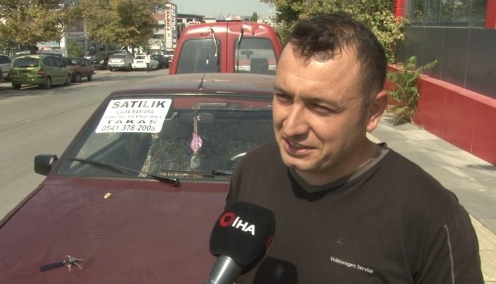 Ankara'da arabasını satışa çıkaran bir kişi karşılığında telefon istedi