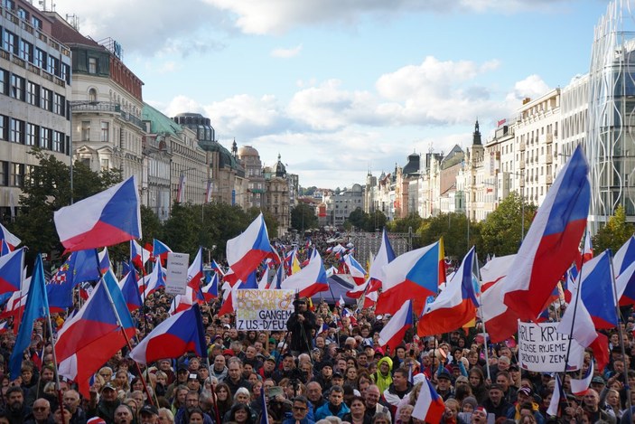 Çekya’da hükümet karşıtı protesto