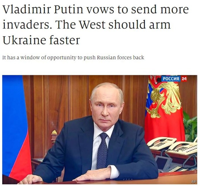 Economist: Batı, Ukrayna'yı daha hızlı silahlandırmalı