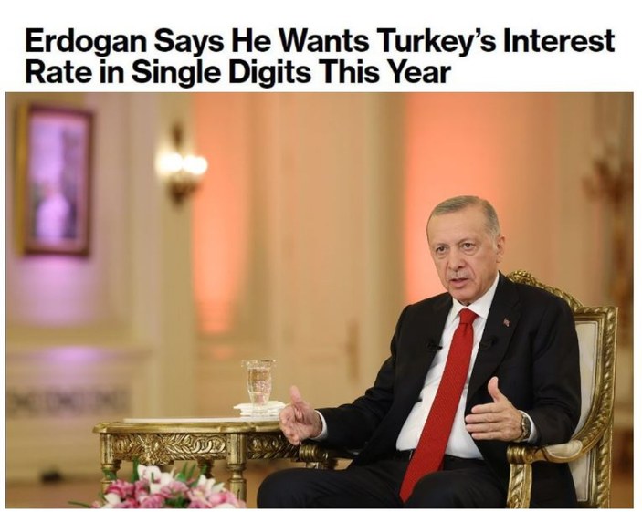 Cumhurbaşkanı Erdoğan'ın faiz mesajı, dünyada yankı uyandırdı