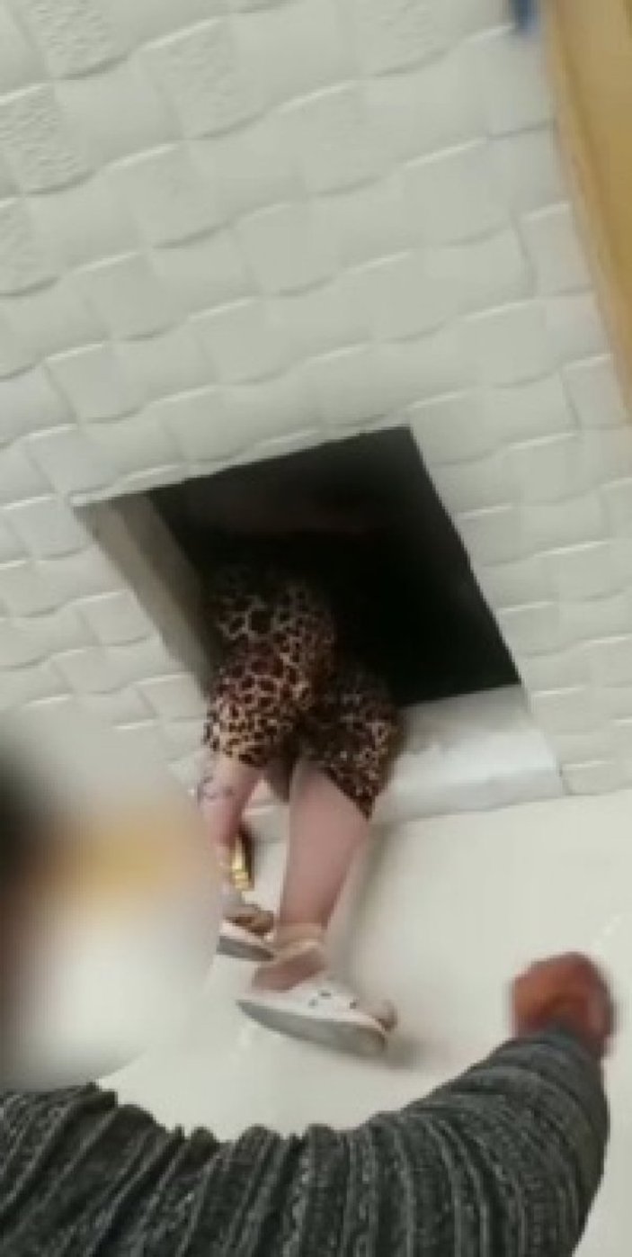 Kayseri’de kadın hırsız çatıda yakalandı