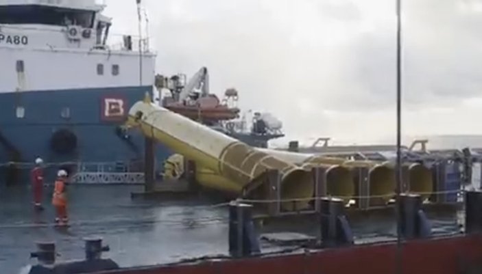 Karadeniz gazı çalışmalarına bir gemi daha katıldı