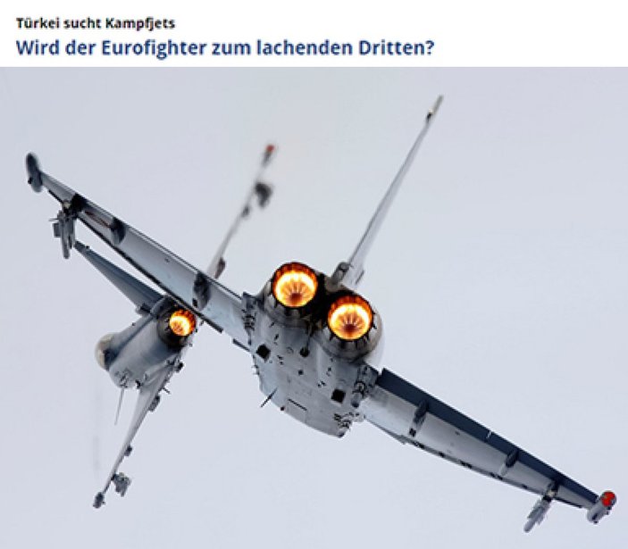 Alman gazetesi: Türkiye, Eurofighter satın almayı değerlendiriyor