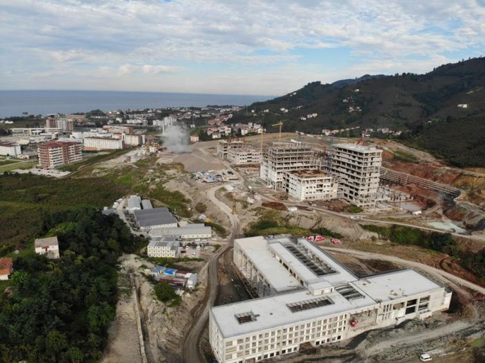 Ordu Şehir Hastanesi'nin inşaatı yüzde 45 tamamlandı