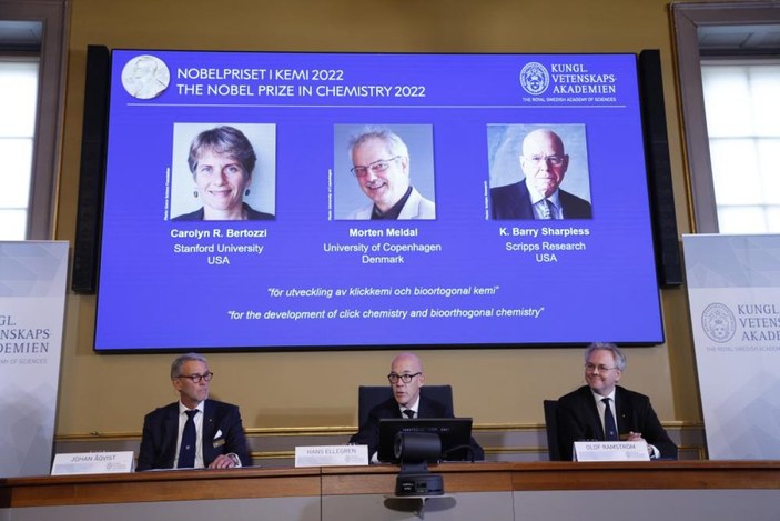2022 Nobel Kimya Ödülü 3 bilim insanına gitti