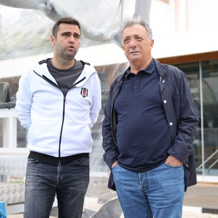 Ahmet Nur Çebi'den Beşiktaş antrenmanına ziyaret