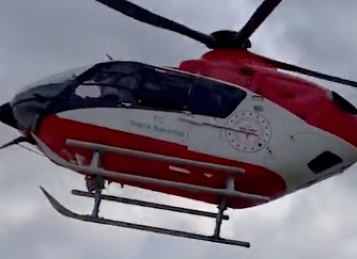 Etlik Şehir Hastanesi'ne helikopterli ilk transfer