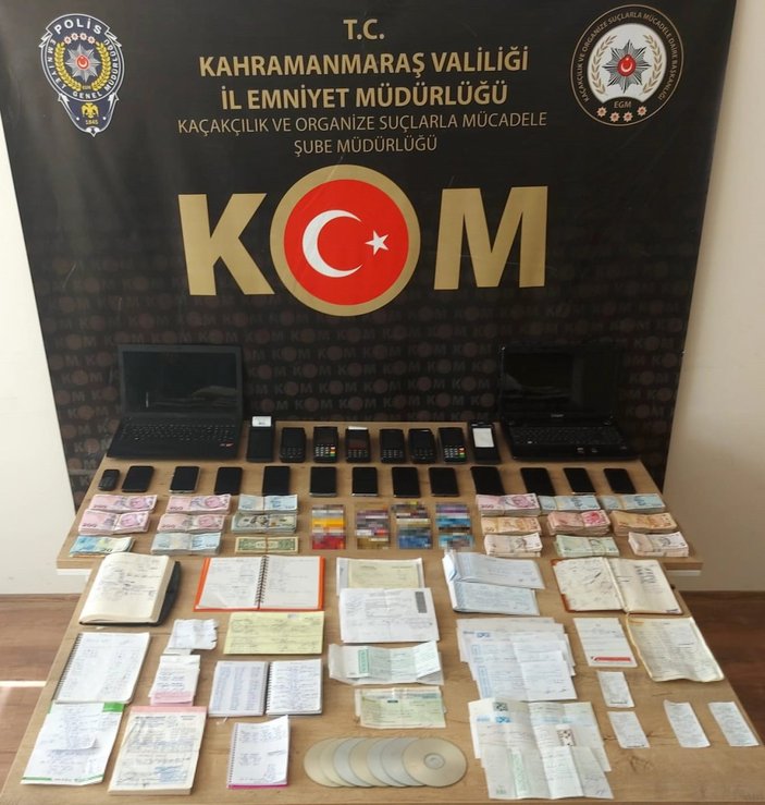Kahramanmaraş'ta POS tefeciliği operasyonunda 26 şüpheli yakalandı