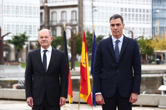 Almanya Başbakanı Scholz ile İspanya Başbakanı Sanchez, enerji krizini görüştü