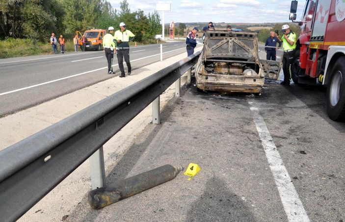 Tekirdağ'da aracın içinde patlayan oksijen tüpü can aldı