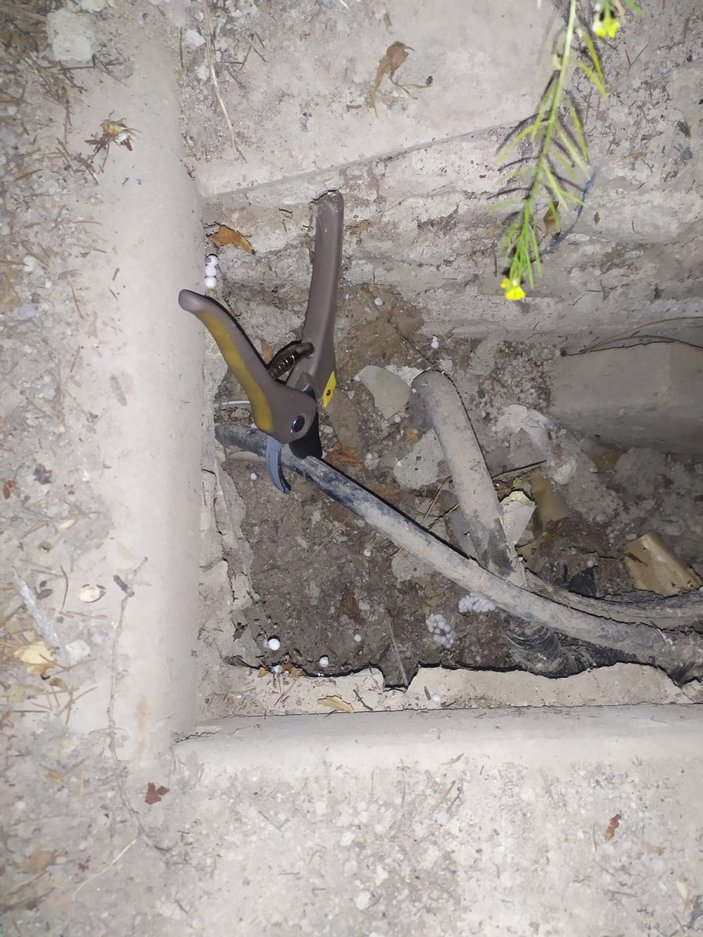 Eskişehir'de kabloları çalan iki hırsız suçüstü yakalandı