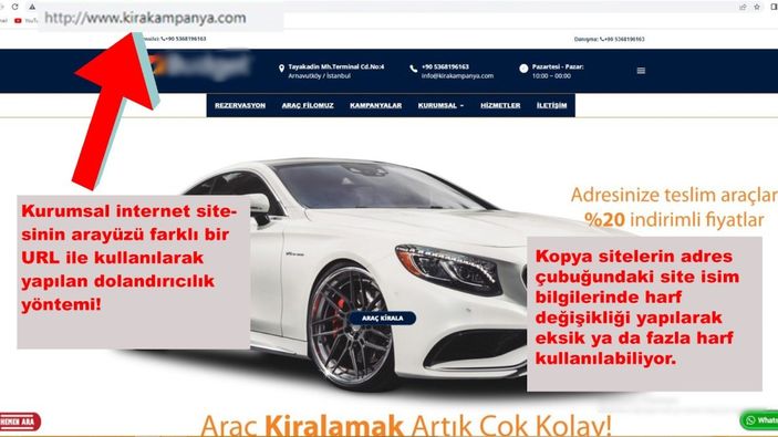 Konya'da sahte araç kiralama sitesi kurup 208 kişiyi dolandırdılar