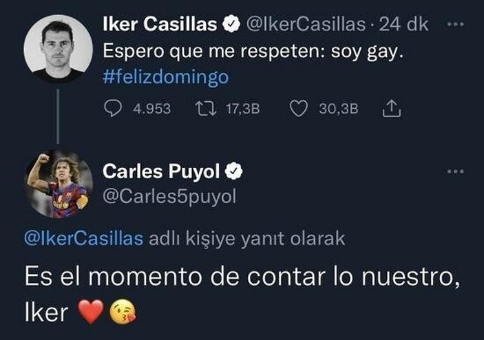 Hesabı çalınan Iker Casillas, LGBT'den özür diledi