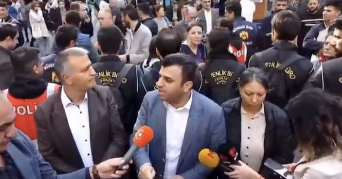 HDP'li Ömer Öcalan polis teşkilatını tehdit etmeye kalktı