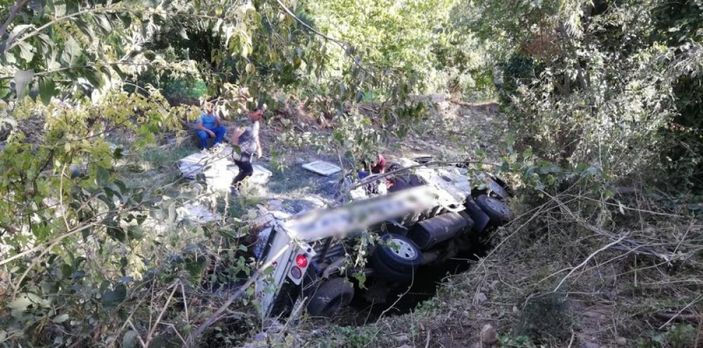 i Aydın'da kamyonet su kanalına uçtu: 2 yaralı