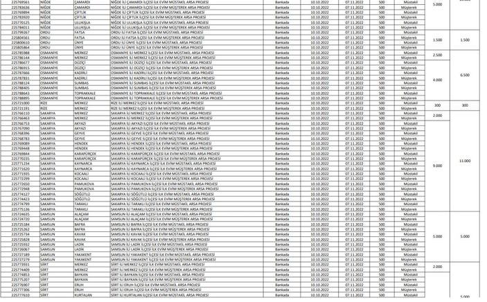 TOKİ İlk Evim Arsa satışı yapılacak iller
