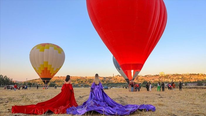 Diyarbakır Sur Kültür Festivali'nde Kapadokya'yı kıskandıracak balon manzaraları
