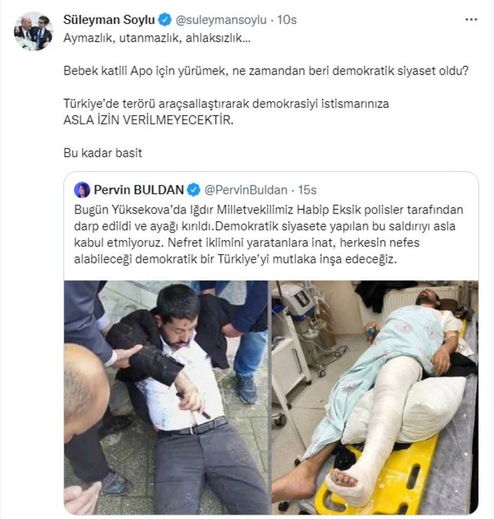 Hakkari’de terör elebaşı Öcalan’a özgürlük yürüyüşüne polis engel oldu