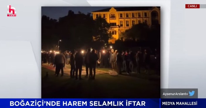 Ayşenur Arslan, yer sofrasında iftar yapan Boğaziçi Üniversitesi öğrencilerini hedef aldı