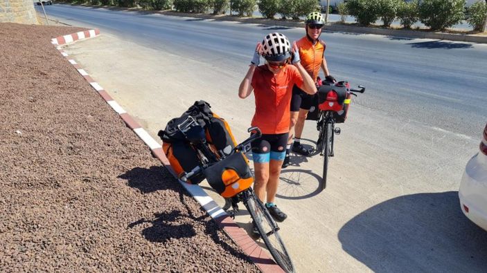 Fransa'da başlayan 107 günlük bisiklet turu Bodrum’da son buldu