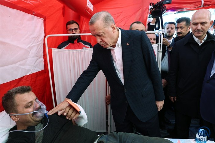 Cumhurbaşkanı Erdoğan Bartın'da incelemelerde bulundu