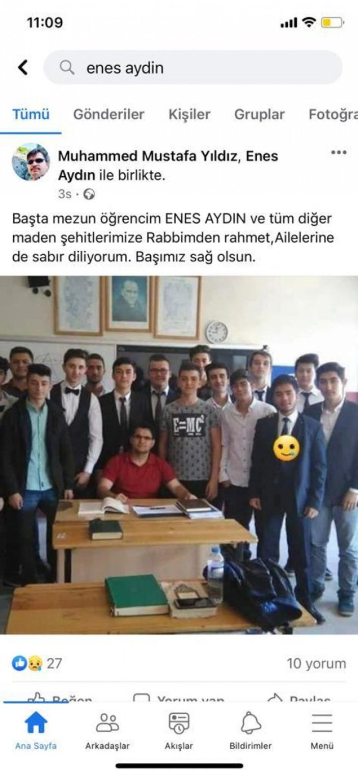 Bartın'da vefat eden madencilerden geriye fotoğrafları kaldı