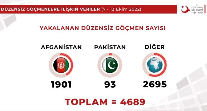 Sınır dışı edilen düzensiz göçmen sayısı açıklandı