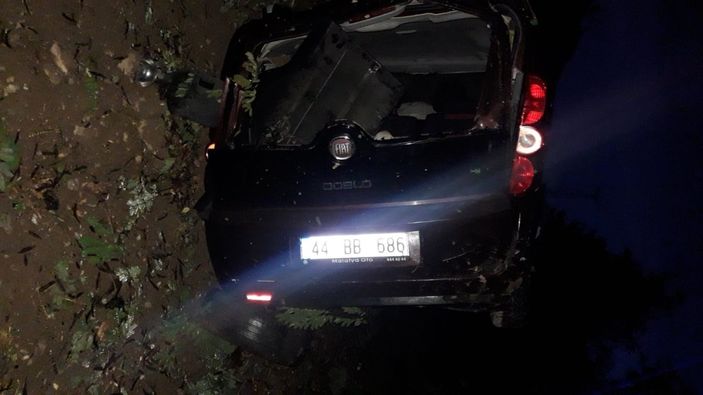 Malatya'da yağmur kazaya neden oldu