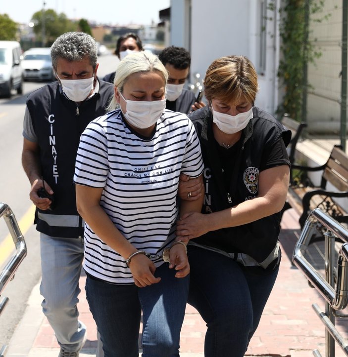 Adana'da kıskançlık krizine giren eşini öldüren kadın tahliye edildi