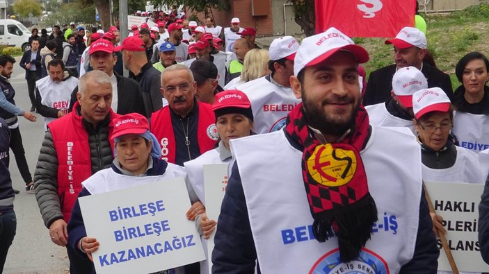 Avcılar Belediyesi’nde, işçiler greve gitti