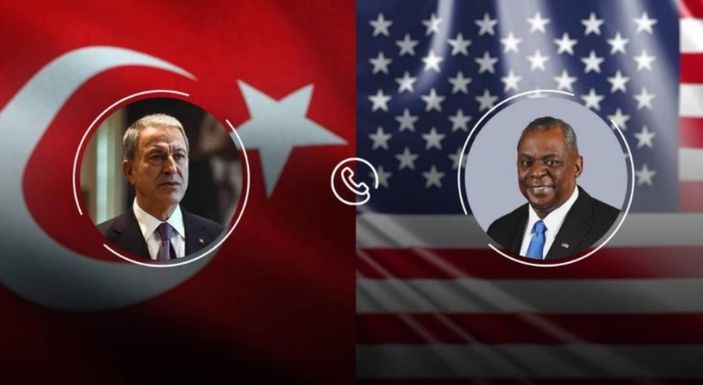 Hulusi Akar, ABD Savunma Bakanı Austin ile görüştü
