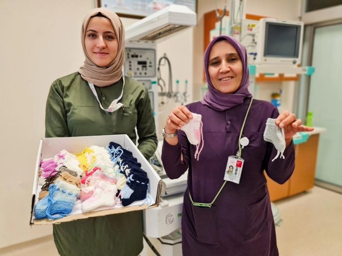 Konya'da sağlık çalışanlarını duygulandıran hediye