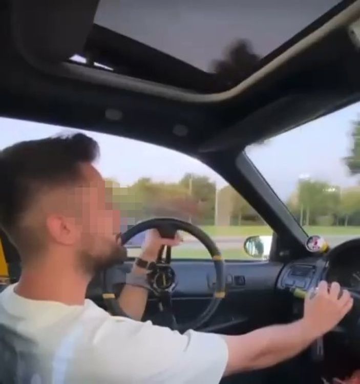 i Pendik'te direksiyonu çıkararak yolculuk yapan sürücüye ceza