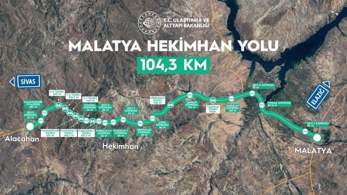 Malatya- Hekimhan bölünmüş yolu 22 Ekim'de açılacak