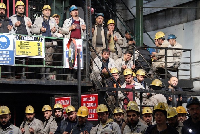 Zonguldak'ta madenciler Bartın şehitleri için dua etti