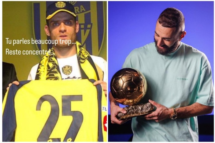 Karim Benzema'dan Ankaragücü'nün eski futbolcusuna gönderme