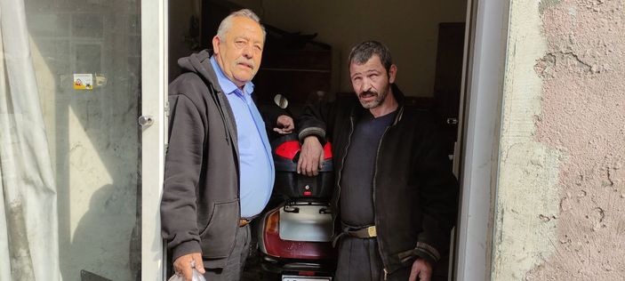 Bursa'da gözleri görmeyen motosiklet tamircisi