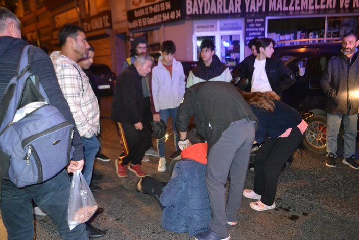 Bursa'da hatalı sollama yapan sürücü yaralandı