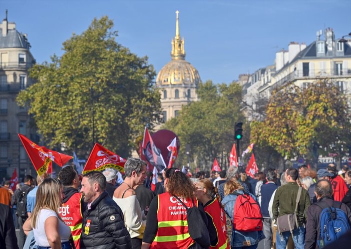 Fransa'da yüksek enflasyon protestosu