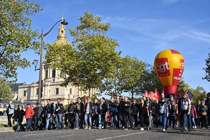 Fransa'da yüksek enflasyon protestosu