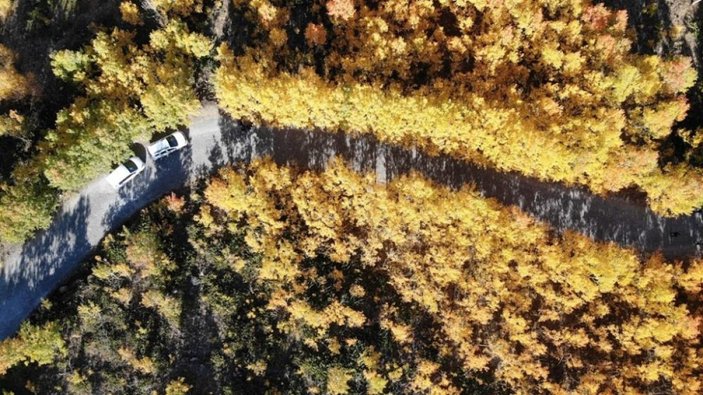 Nemrut Krater'i sonbahar renklerine büründü