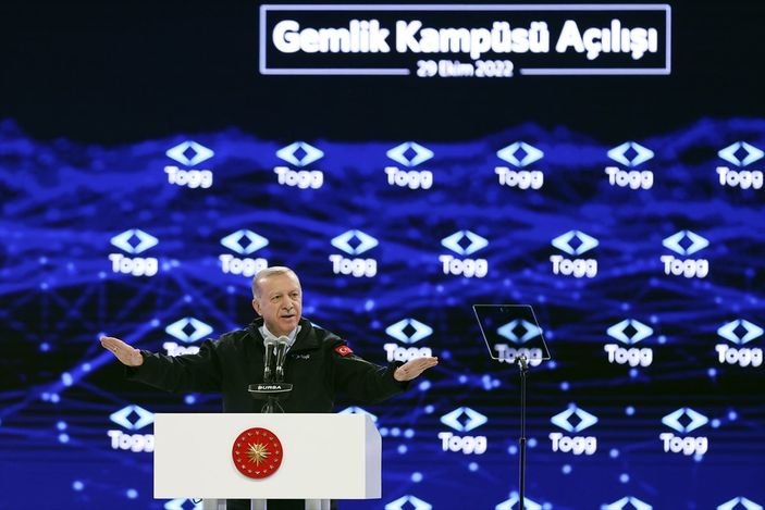 Cumhurbaşkanı Erdoğan: Togg'u 2023'ün ilk çeyreğinin sonunda yollarda göreceğiz